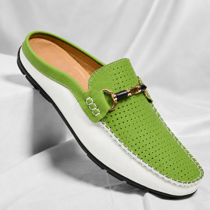 Cesare Leather Mules