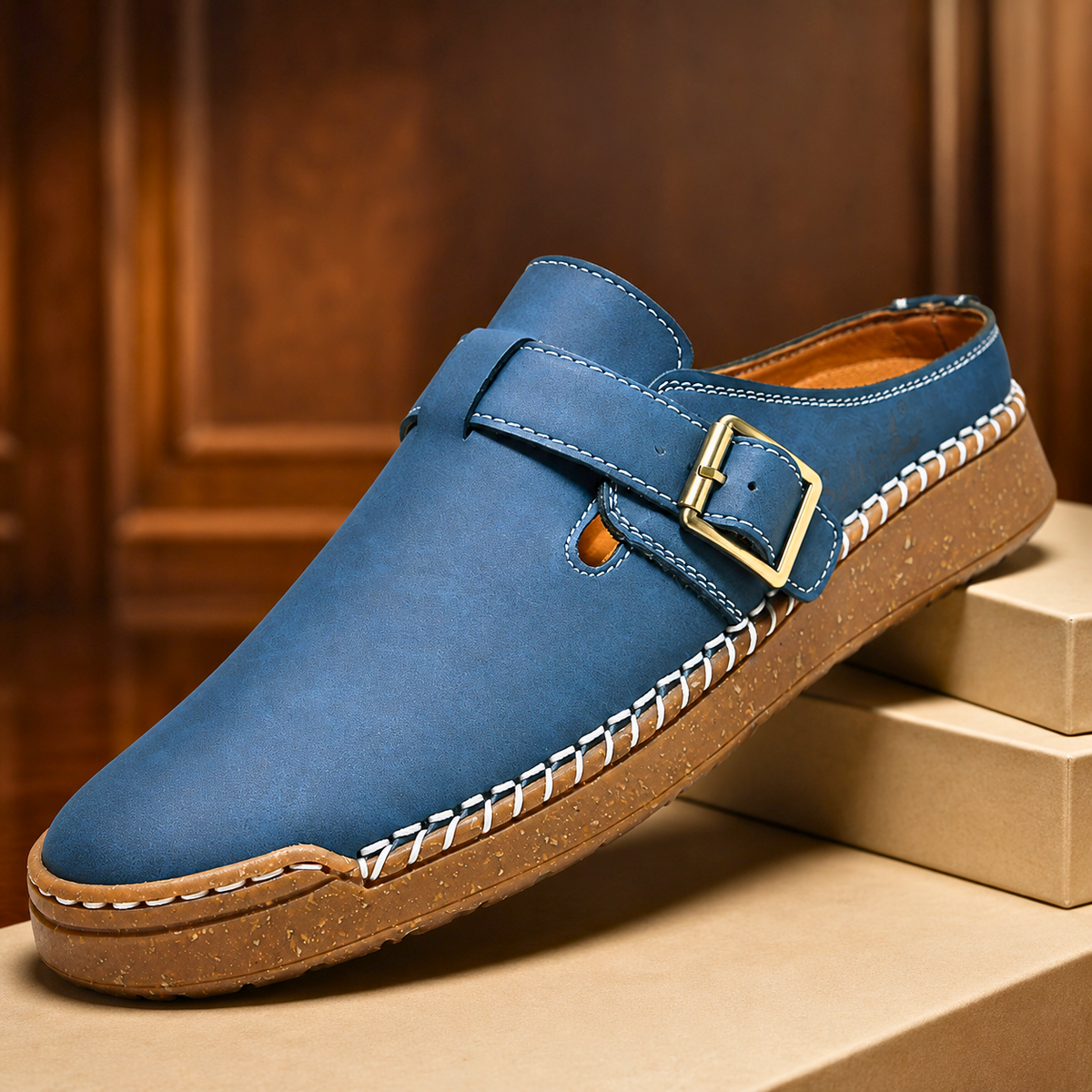 Rhodes Leather Mule Sandals