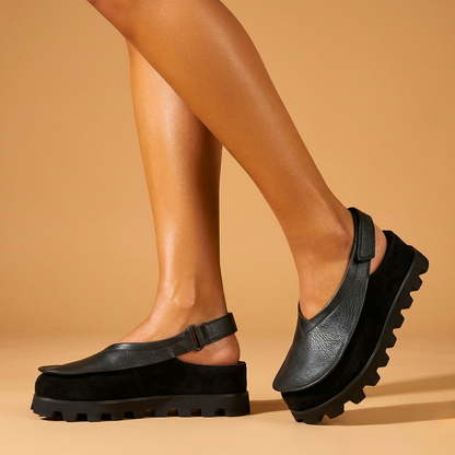 Chelsea Platform Slingback Loafers