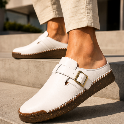 Rhodes Leather Mule Sandals