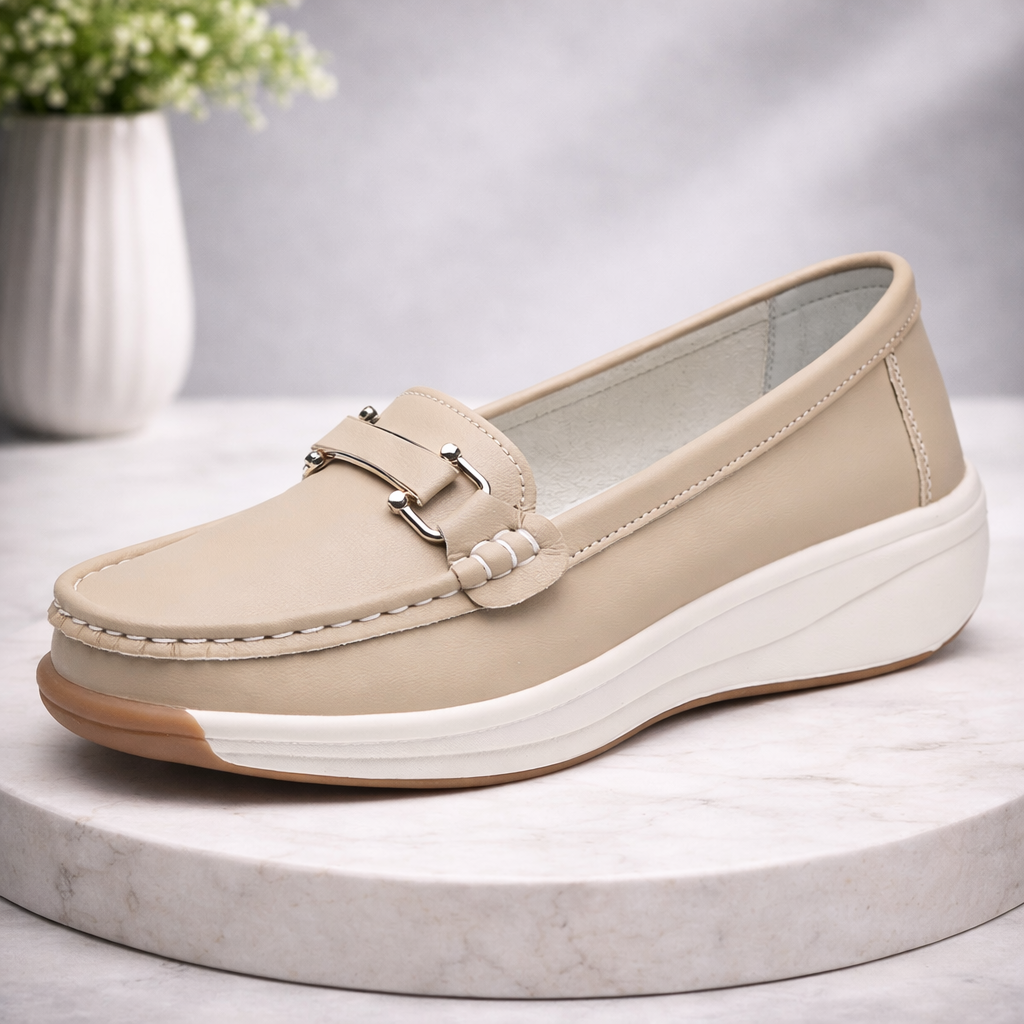 Amelie  Platform Leather Loafer