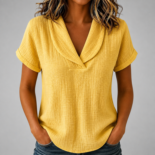 Adeline Cotton Linen Blouse