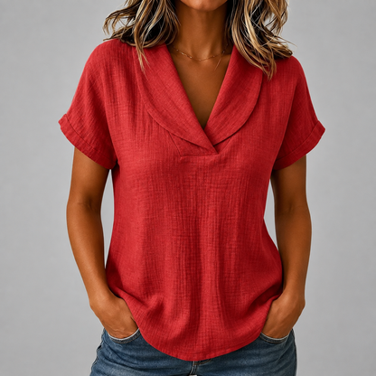 Adeline Cotton Linen Blouse