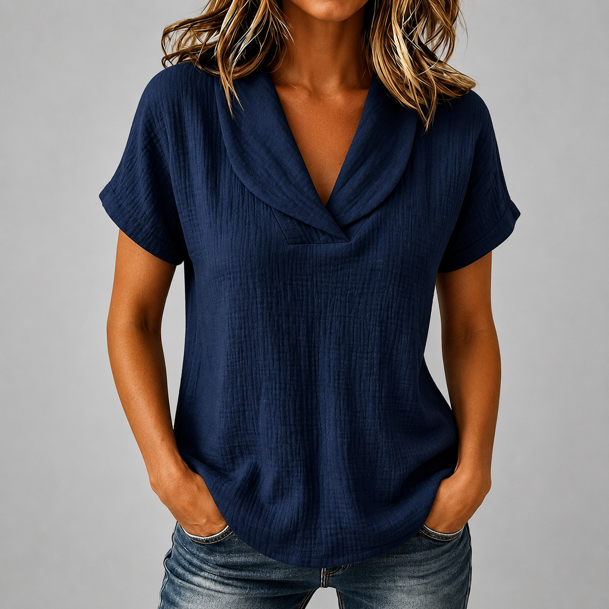 Adeline Cotton Linen Blouse
