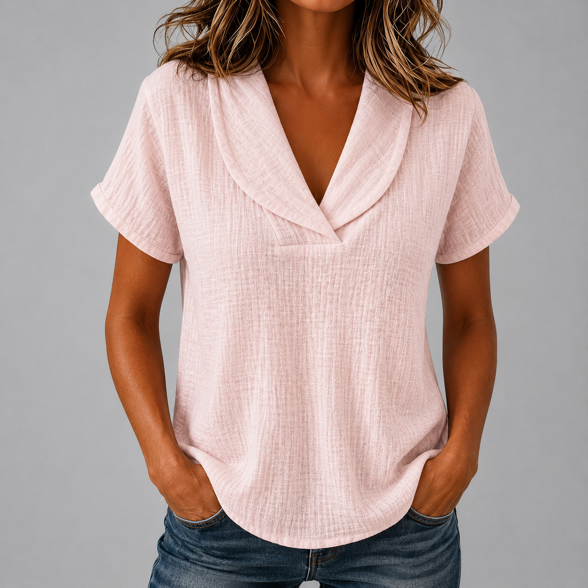 Adeline Cotton Linen Blouse