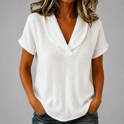 Adeline Cotton Linen Blouse