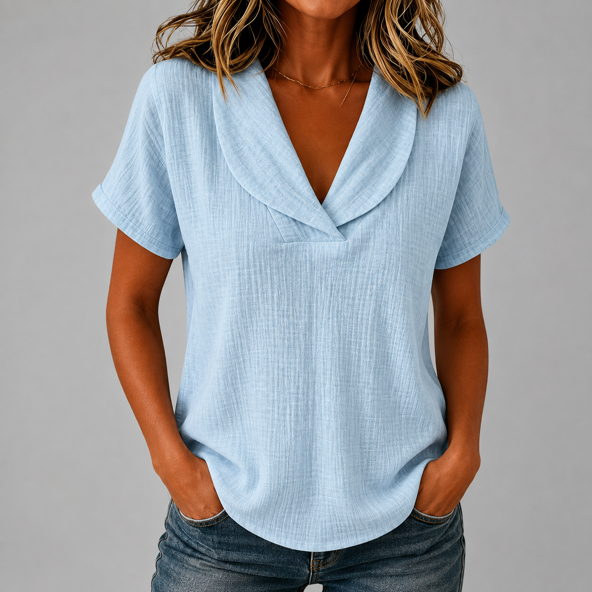 Adeline Cotton Linen Blouse