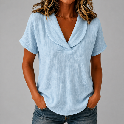 Adeline Cotton Linen Blouse