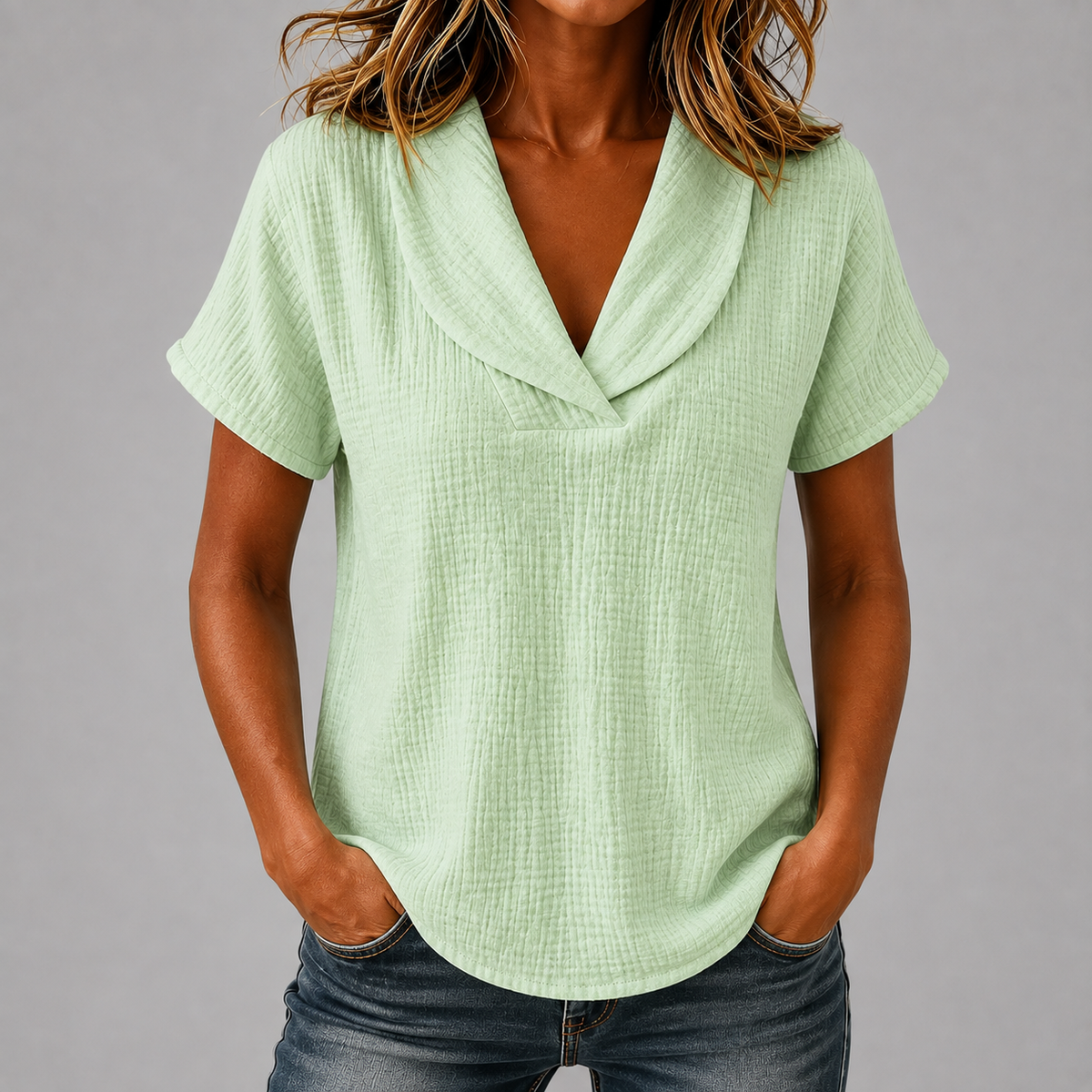 Adeline Cotton Linen Blouse