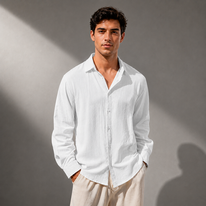 Reid Cotton Linen Shirt
