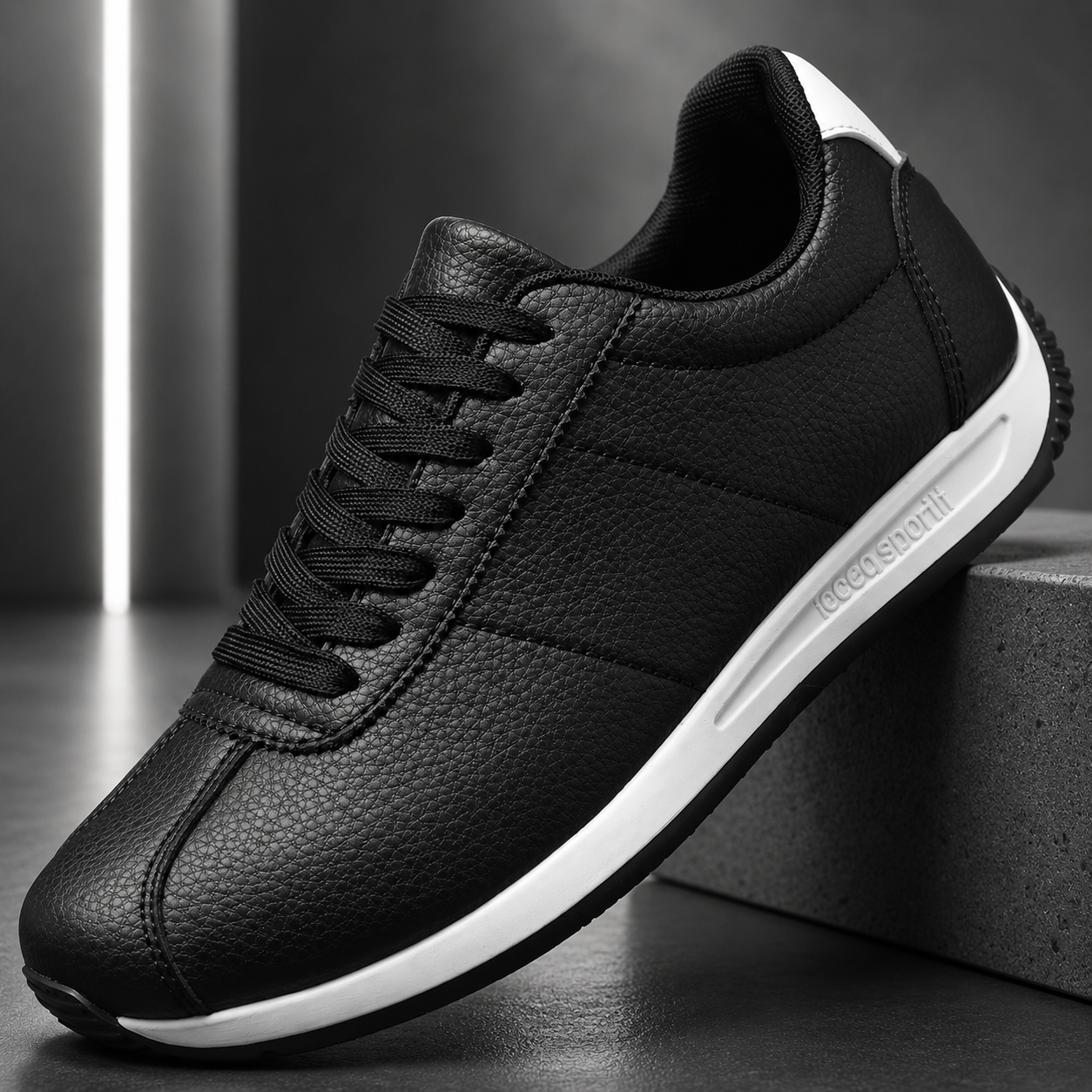 Verso Leather Court Trainer