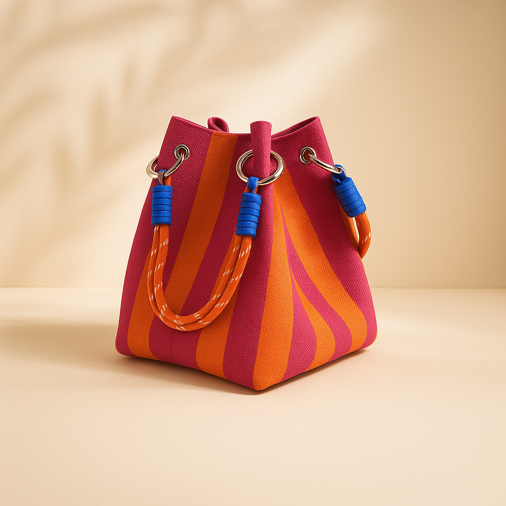 Marisol Woven Bucket Bag