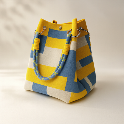 Marisol Woven Bucket Bag