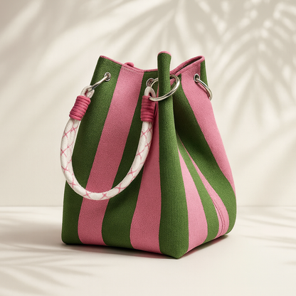 Marisol Woven Bucket Bag