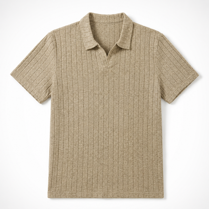 Marlon Ribbed Knit Polo