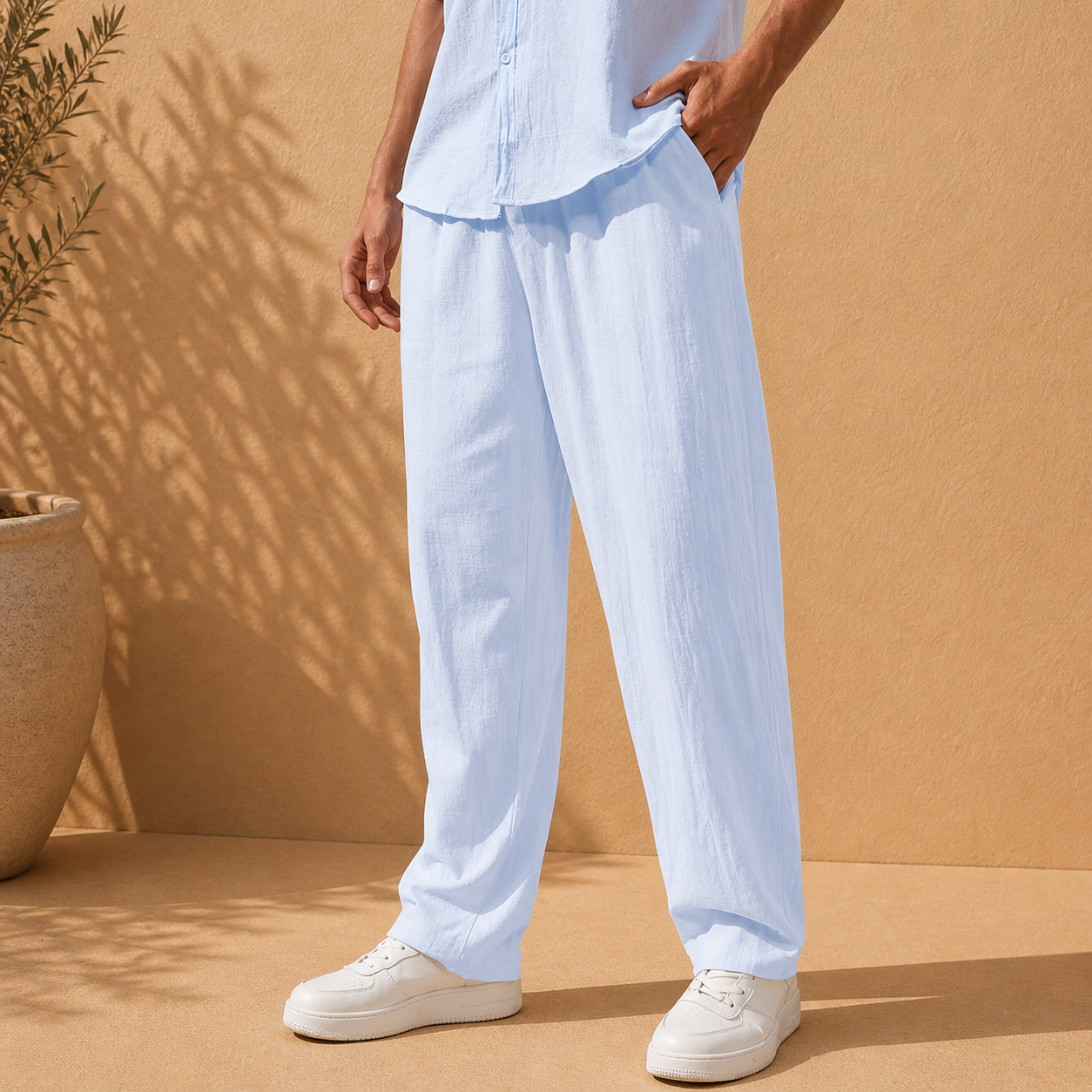 Jasper Cotton Linen Trousers