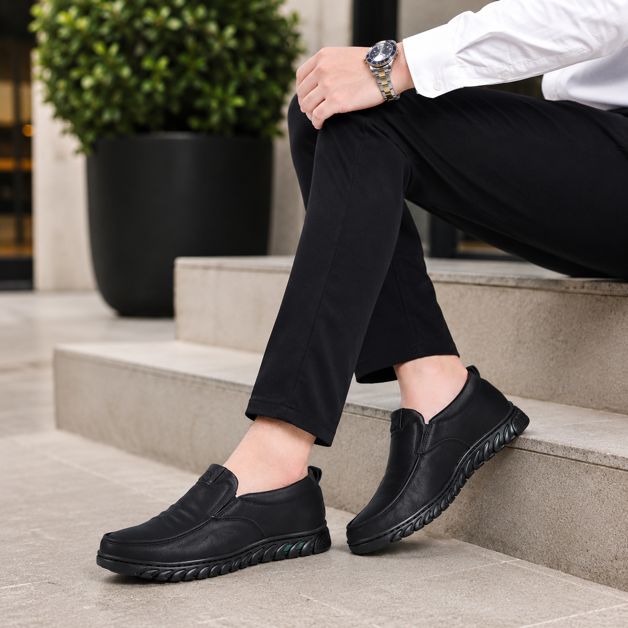 Theo Textured Comfort Slip-On