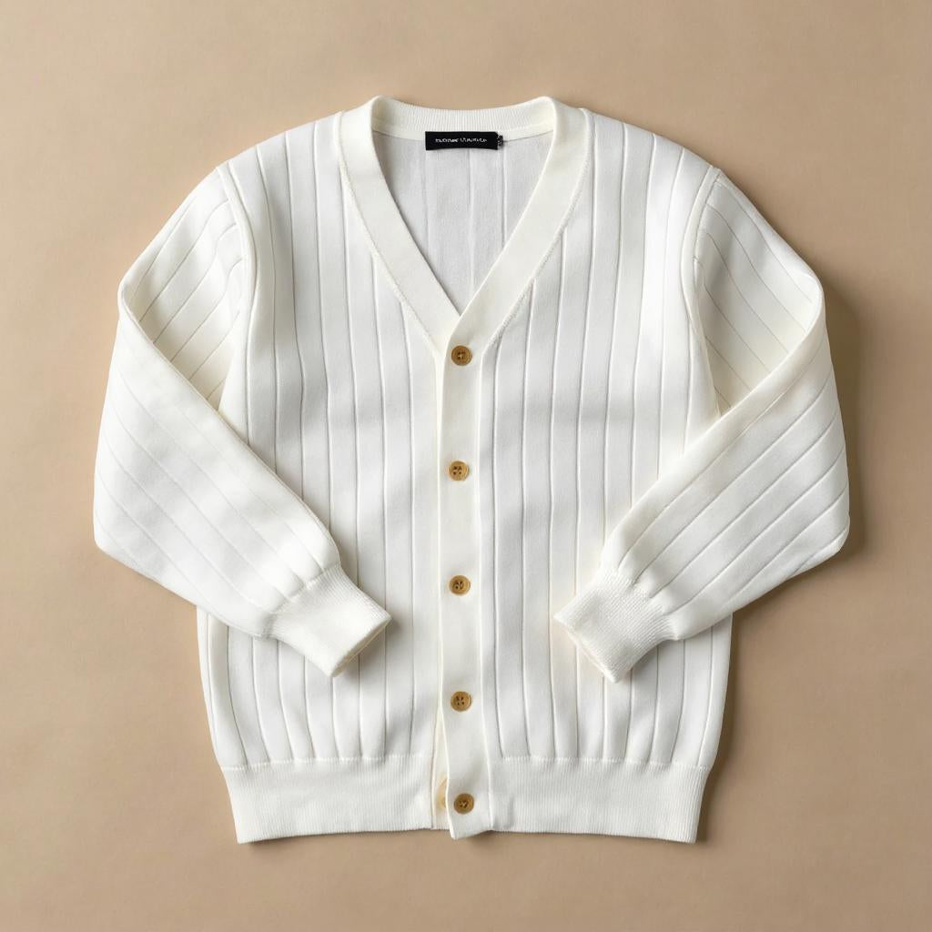 Adrian Ribbed Italian Cardigan