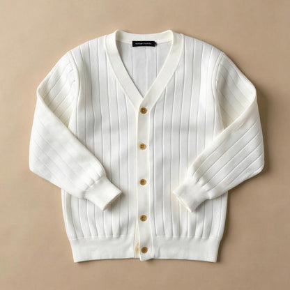 Adrian Ribbed Italian Cardigan