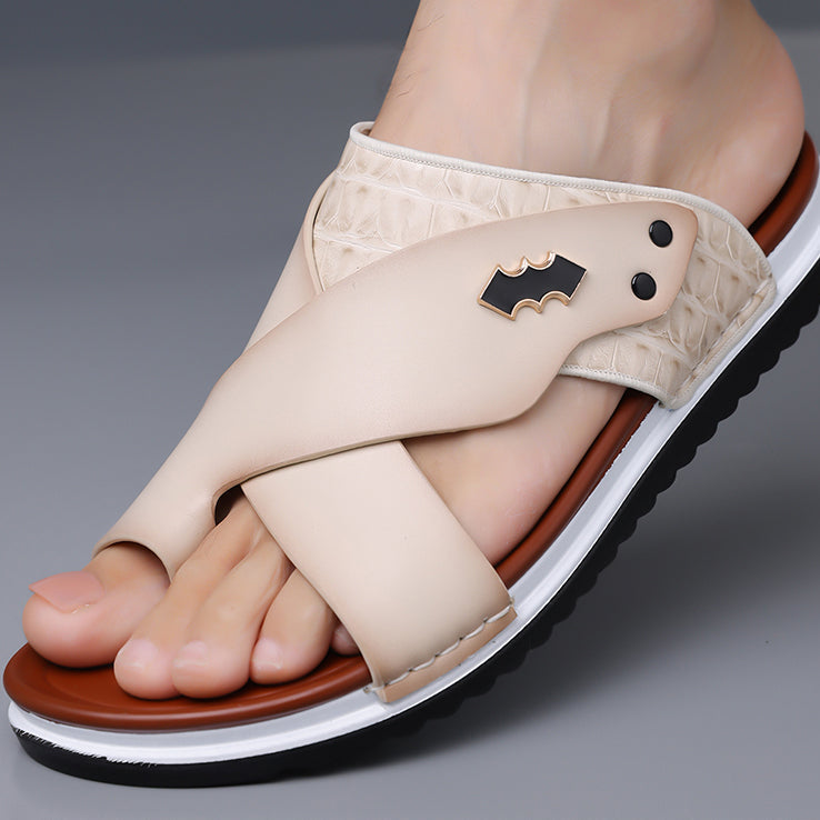 Milo Leather Slides