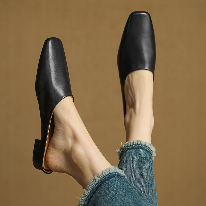 Sienna Leather Mules