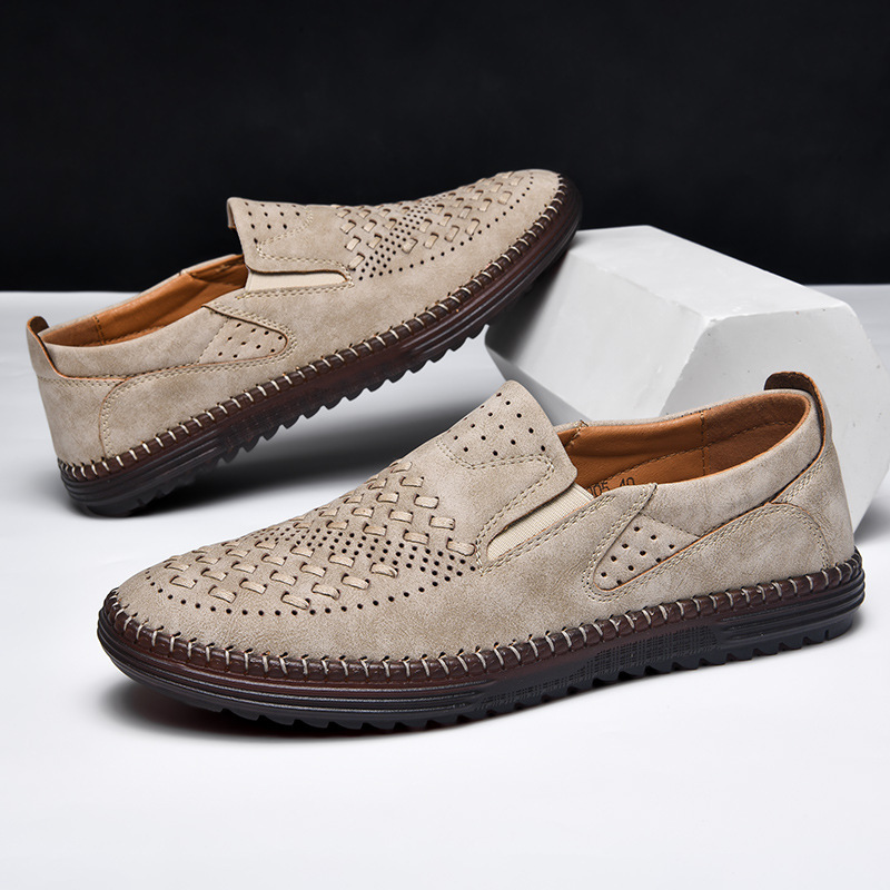 Bastian Woven Suede Slip-On Loafer