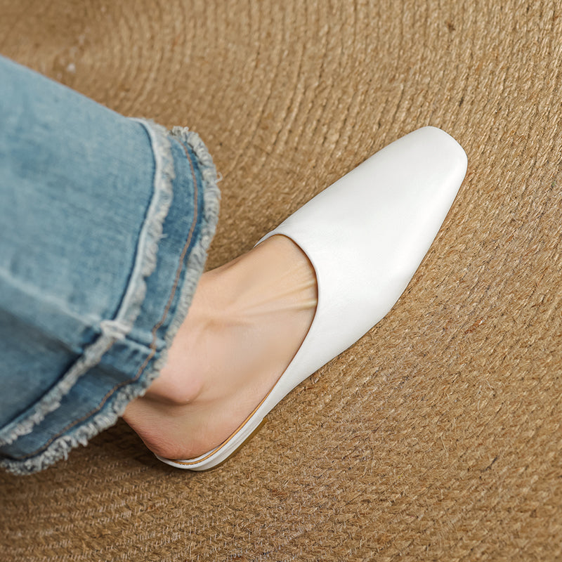 Sienna Leather Mules