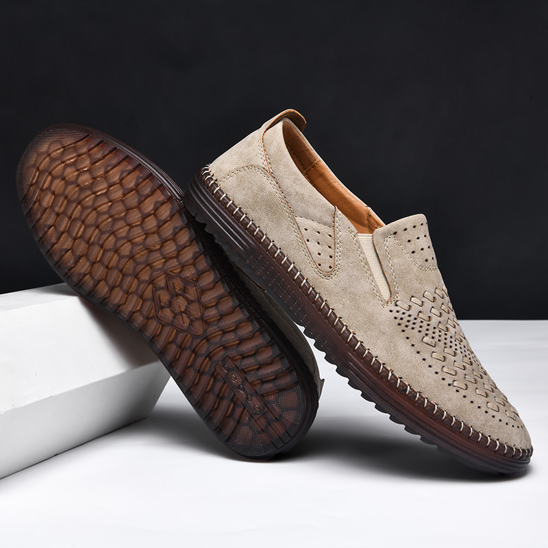 Bastian Woven Suede Slip-On Loafer