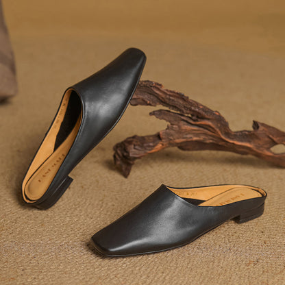 Sienna Leather Mules