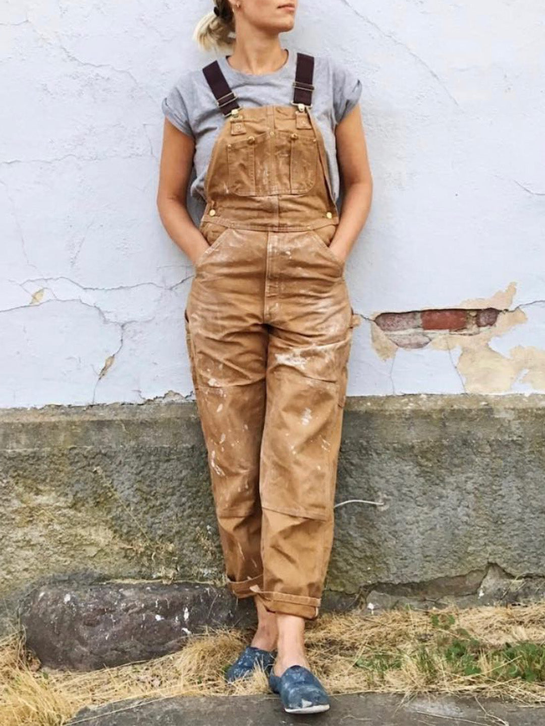 Lucia Canvas Work Overalls