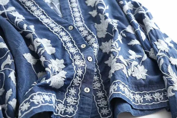 Brigitte Denim Cardigan