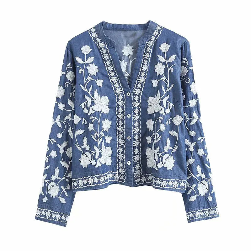 Brigitte Denim Cardigan