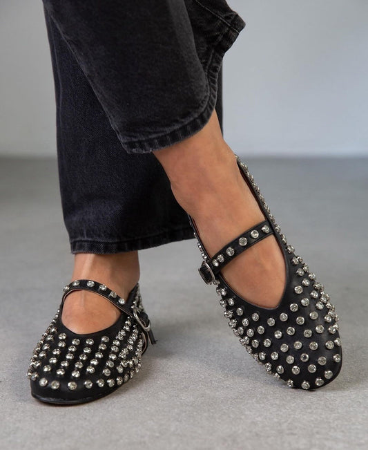 Naira Studded Ballet Flats