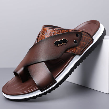 Milo Leather Slides