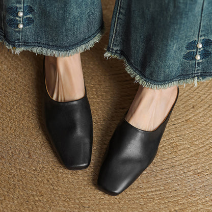 Sienna Leather Mules