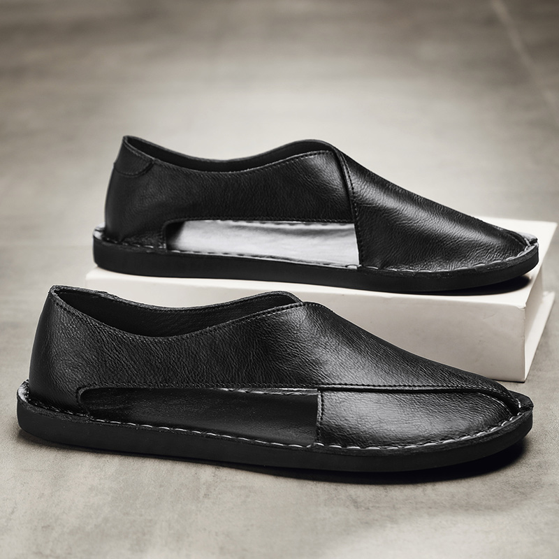 Elias Cutout Leather Sandals