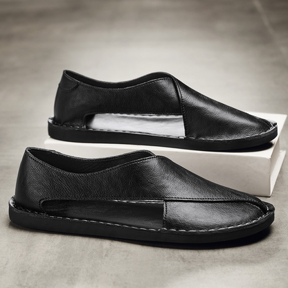 Elias Cutout Leather Sandals