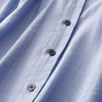 Anna Pleated Linen Blouse