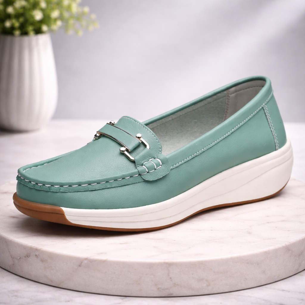 Amelie  Platform Leather Loafer