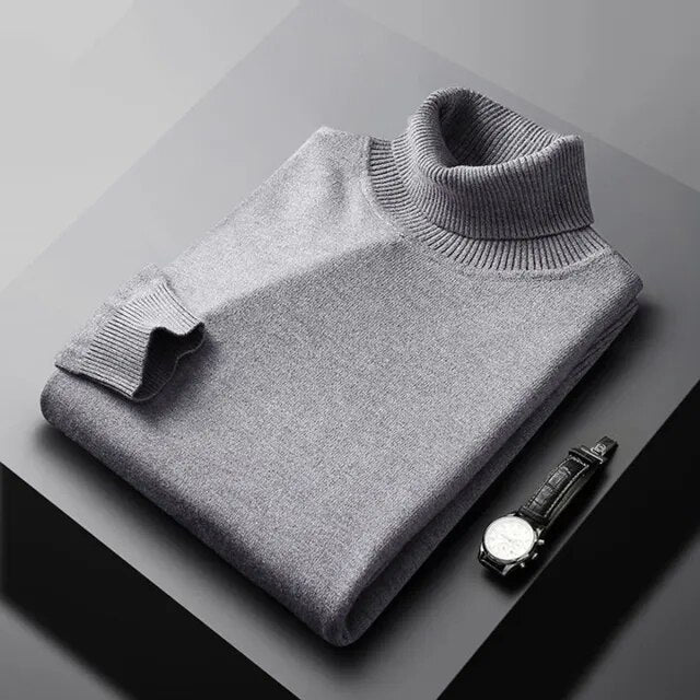 Maxwell Merino Cashmere Turtleneck