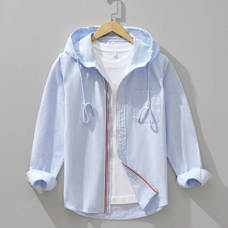 Azure Linen  Hoodie