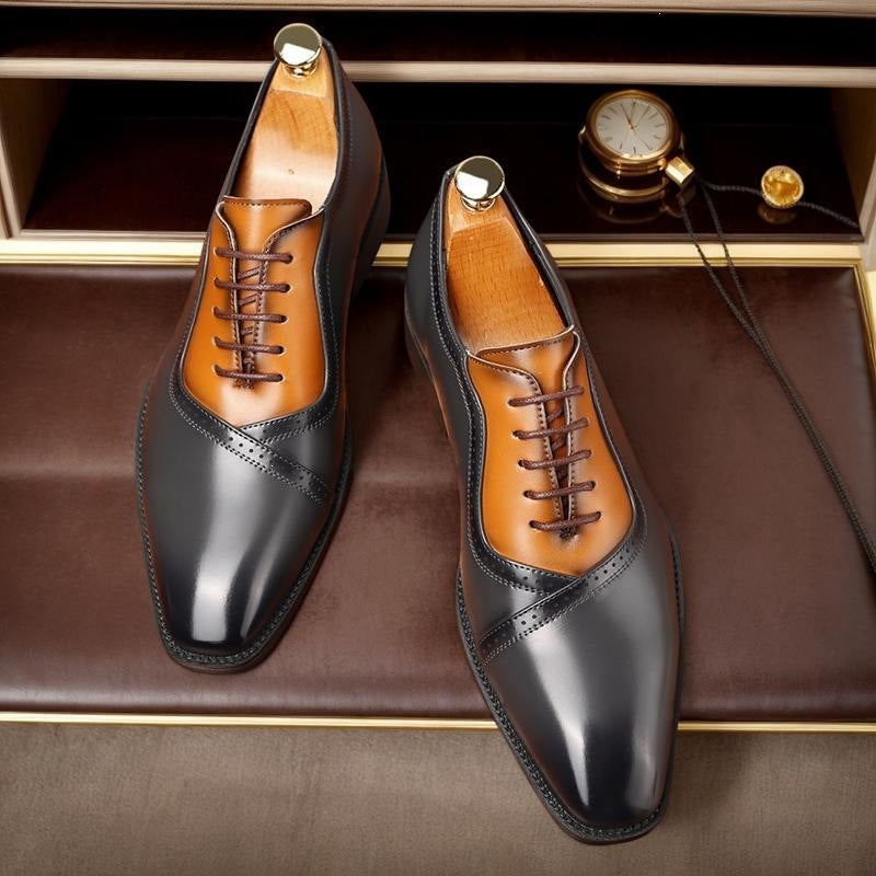 Beckett Two-Tone Leather Oxford