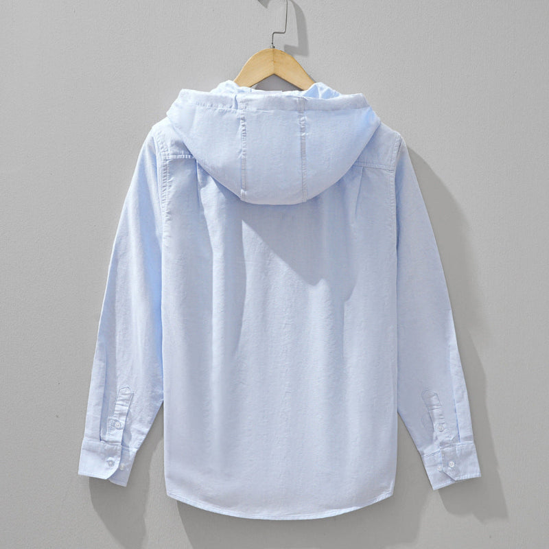 Azure Linen  Hoodie