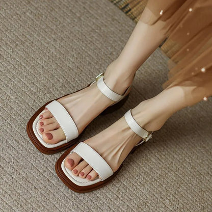 Aria Low Heel Sandals