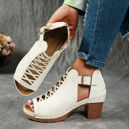 Savannah Cutout Heeled Sandal