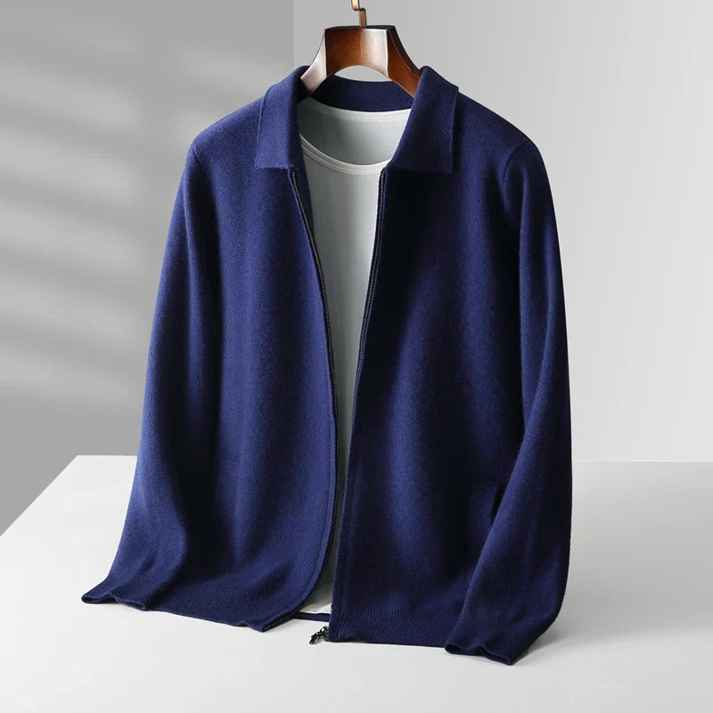 Elliot Collared Knit Jacket