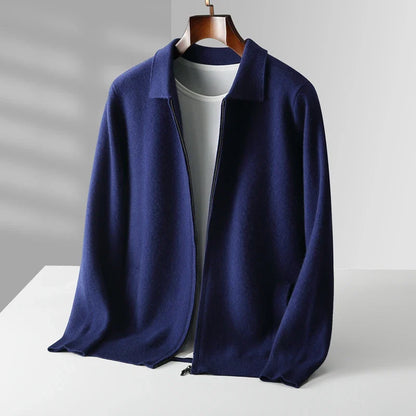 Elliot Collared Knit Jacket