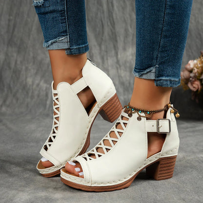 Savannah Cutout Heeled Sandal