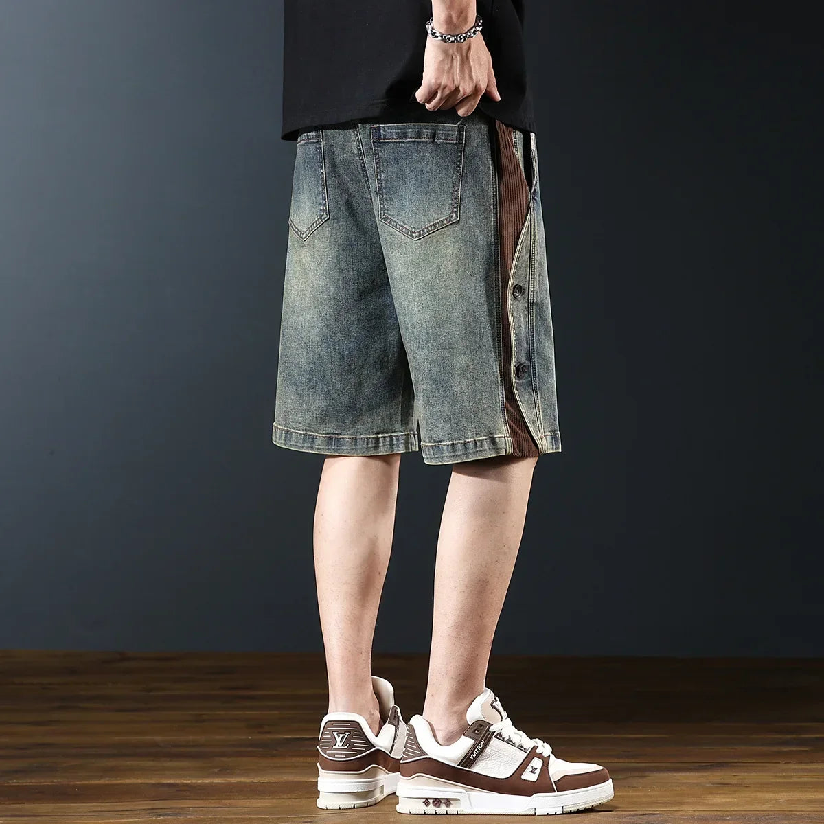 Sawyer Retro Denim Shorts