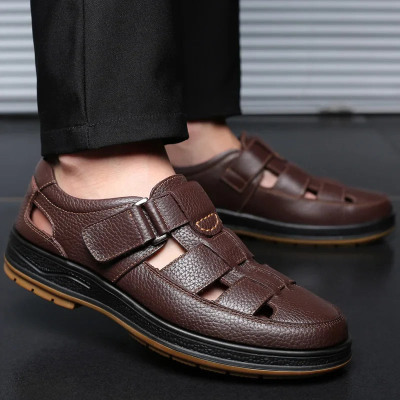 Vittorio Fisherman Leather Sandal